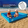 BeachBoba Sandproof Beach Blanket - Outdoor Playpen Sheet with Side