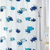 Spirella PEVA Shower Curtain Hugo Blue 180x200cm
