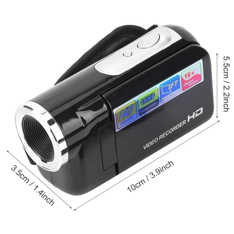 BOTEGRA Camcorder Recorder, Digital Video Camera Portable for Cycling(black, 12)