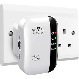 Sukiiter 2025 Newest WiFi Extender, WiFi Booster, WiFi Repeater, Covers Up to 3000 Sq.ft and 45 Devices, Internet Booster - with Ethernet Port, Quick Setup, Home Wireless Signal Booster - White