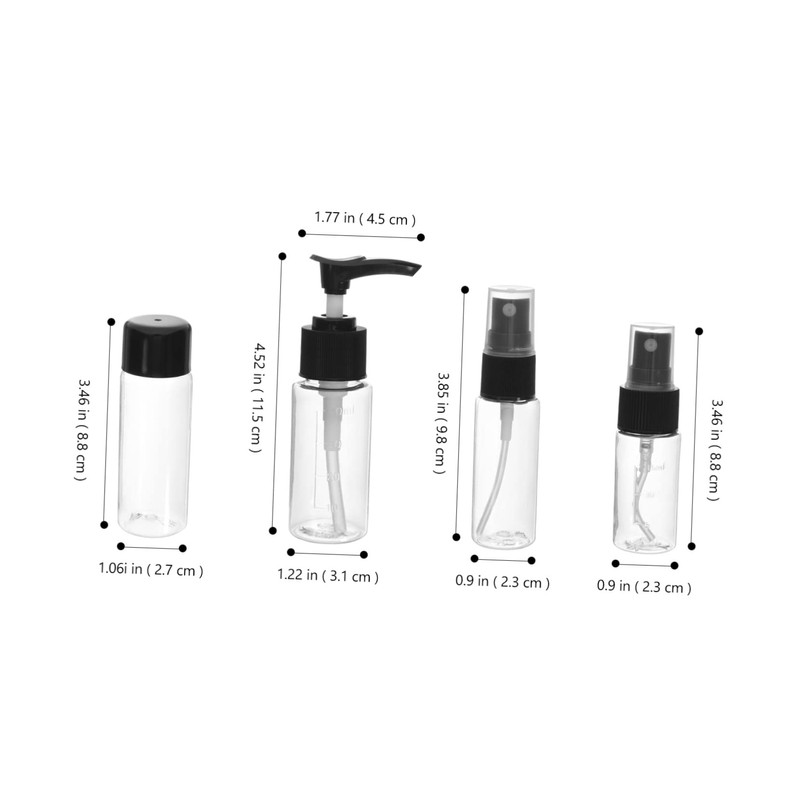 VICASKY 1 Set Refillable Travel Bottle Cosmetic Dispenser Kit for