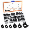 Rustark 48Pcs 6 Sizes Black Carbon Steel Cage Nut Metric