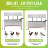 OUJIMAI Automatic Chicken Waterer Metal Chicken Water Feeder Stainless Large