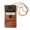 Leather Chest Bag Shoulder Bag Purse Security Wallet, tan, Classic