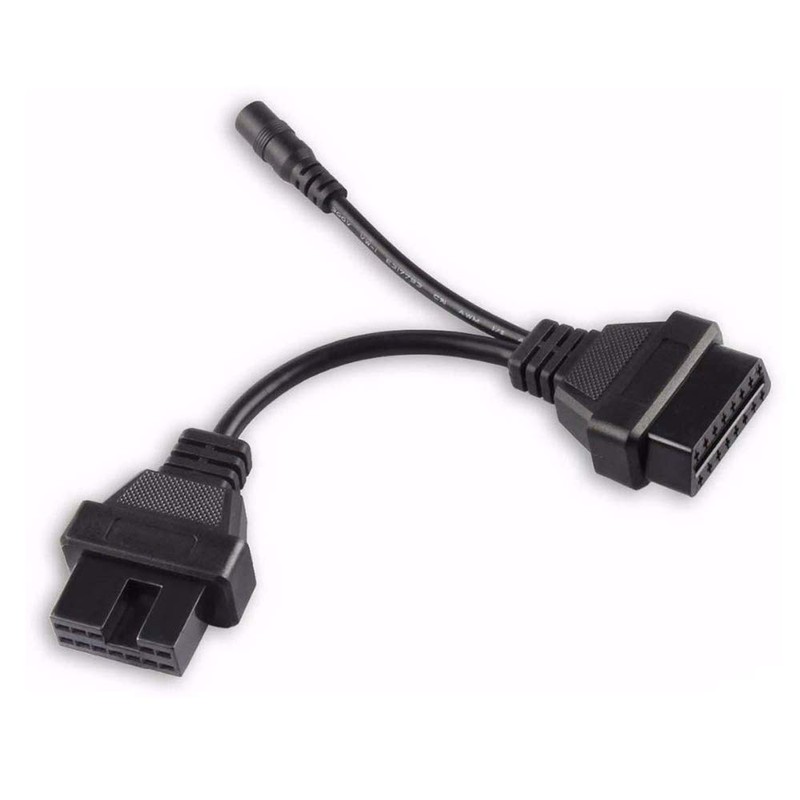 OBD2 16pinコネクターアダプターへの三菱12pinのためのOBD診断OBD1 OBD2は力のアダプターが付いているケーブルを接続します