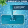 U.S. Pool Supply Hand-Held and Pool Pole Attachment Scrub Brushes