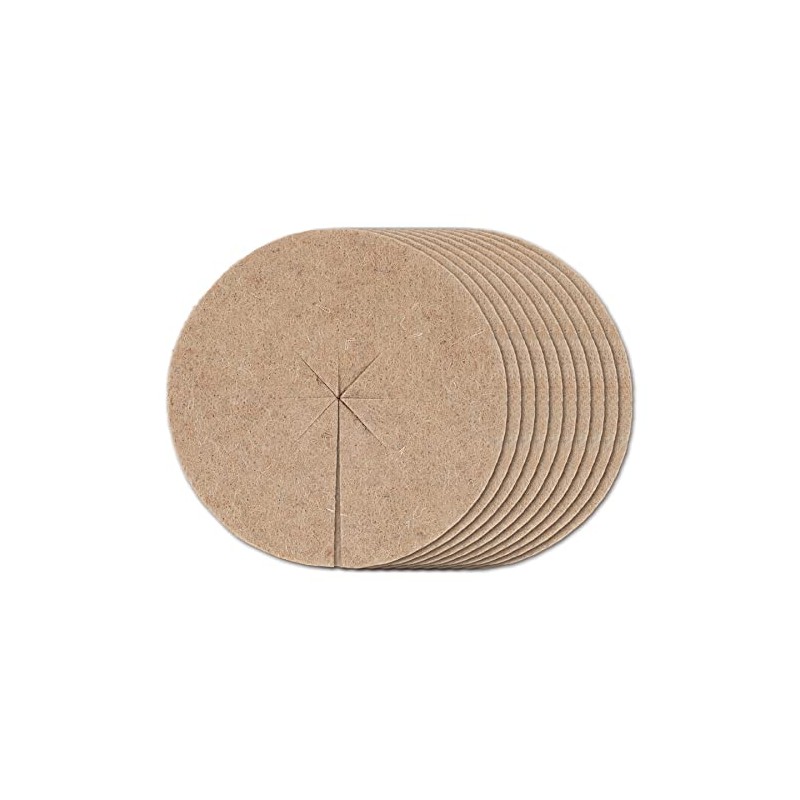 La cordeline 10 discs for mulch, natural, diameter 19 cm,