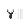Wooden Deer Head Silhouette, Wooden Cut Out, Wall Art, Home