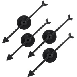 Spinner Game Engaging Board Arrow Set Home and School Party Spinners Plastic Craft with Suction Cup Board Games Accessories (4Pcs Black)