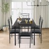 Dining Table Set for 6, Kitchen Table and Chairs for