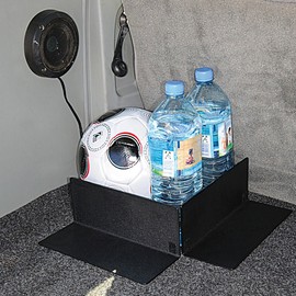 Lescars Kofferraum Organizer: Auto-Kofferraum-Teiler für Pkw, Van, Kombi u.v.m. (Kofferraum Trenner, Gepäckfixierung, Kofferraumtasche)