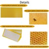 rejopfad Bee Honey Sheets Beeswax Sheets 30Pcs, Beehive Wax Bee