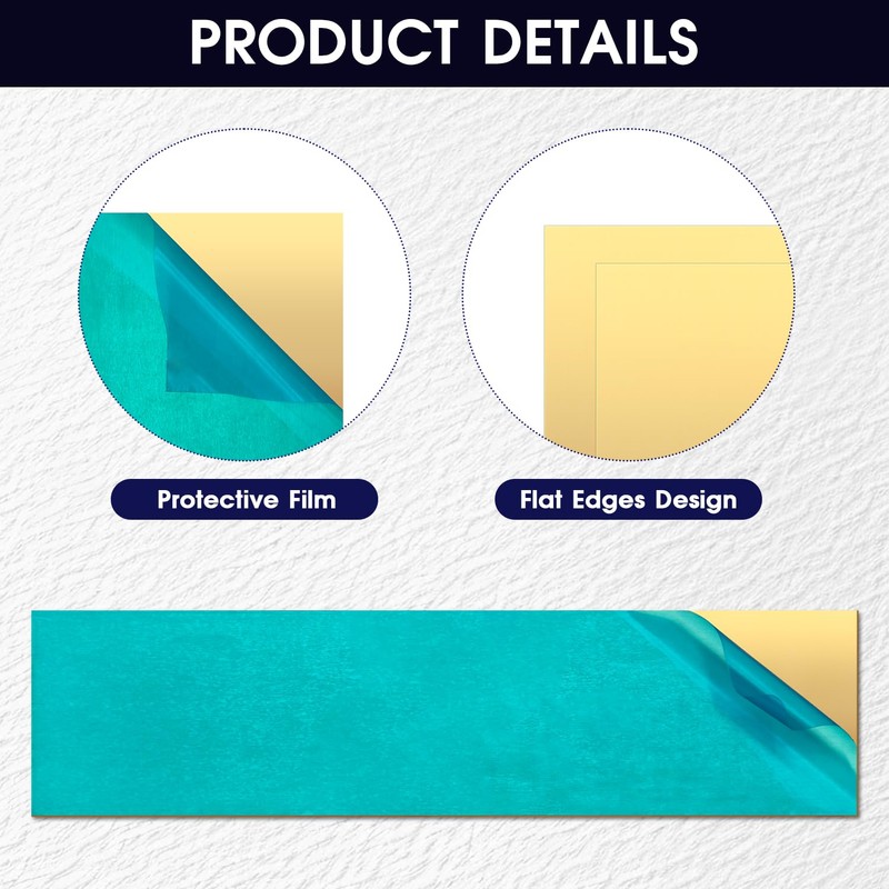 Brass Sheet,2" x 8",14 Gauge(2mm) Thickness, 99.9% Pure Brass Plate,for