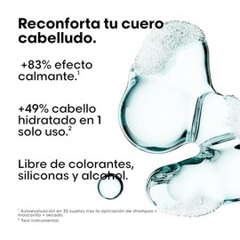 L'Oréal Professionnel Scalp Advanced Shampoo Refill| Shampoo anti-sensibilidad | Limpia y calma el cuero cabelludo | Formulado con niacinamida 500ml