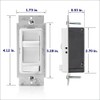 Leviton SureSlide Ceiling Fan Wall Switch, Quiet 3-Speed Fan Control,
