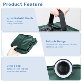 Mrsenloi Canopy Water Weights Bag Set of 4, 220 LBS Gazebos Tent Water Weights Set, 4 Leg Weights for Gazebo, Pop-Up Canopy, Canopies, Tent (Green 25L)