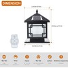 Outdoor Solar Post Cap Light Modern Luxury LED Landscape Lighting
