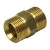 Double Nipple M22 x 1.5 Male Brass Hose Connector Adapter