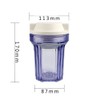 CENPEK 5 Inch Clear Housing with White Rib Cap For