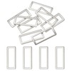 sourcing map 8pcs Metal Flat Rectangle Ring, 50mm(2inch) Metal Rectangular