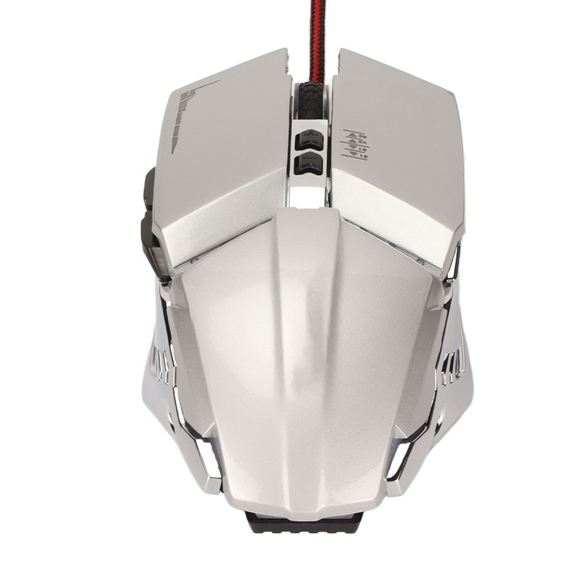 Gaming Mouse Ergonomic Design 4 DPI Adjustable Breathing RBG Backlit