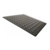 Meer Regadera Cuadrada Tipo Lluvia Acero Inox 20cm Negra Mate