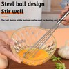 2 Pieces Hand Whisk, Stainless Steel Ball Whisk Large and