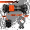 Synthetic Winch Rope Kit, 3/16" x50 ft 8500LBS Winch Cable