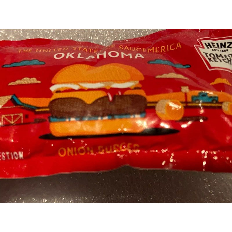 Heinz 1 Heinz United States Of Saucemerica Ketchup Packet Oklahoma
