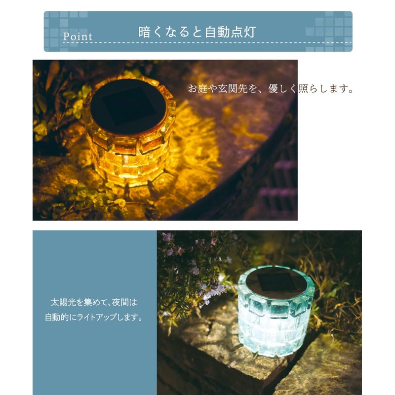 Kishima Igloo Solar Garden Light, Clear Blue, Size: Approx. φ3.5