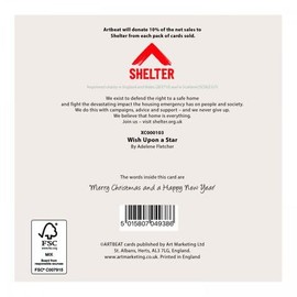 Charity Christmas Cards -Donkey and Robin Decorating a Christmas Tree with Foil Details - Eco-Friendly - Pack of 6 Cards - By Art Beat