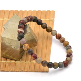 Miracles Minéraux 6 mm Round Beads, Bracelet, Natural Stone, French Craftsmanship Over 60 Choices