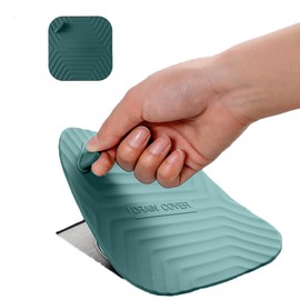 MAOYONG Shower Drain Cover Tub Stopper - Square Silicone Floor Drain Cover for Bathroom, Bathtub Stopper Drain Plug Cover, Kitchen Sink Drain Stopper 5.9 Inch Blackish Green 1PCS