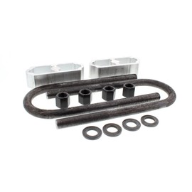Speedway Motors 1960-72 Chevy Pickup 2 Inch Rear Lowering Block Kit, Coil Spring Compatible, Includes Aluminum Blocks, U-Bolts, Axle Shim Options Available