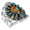 Turquoise Ring Sterling Silver 925 Genuine Gemstones Size 6 to