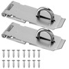 Bohaner 2 Sets Heavy Duty Stainless Steel Padlock Hasp and
