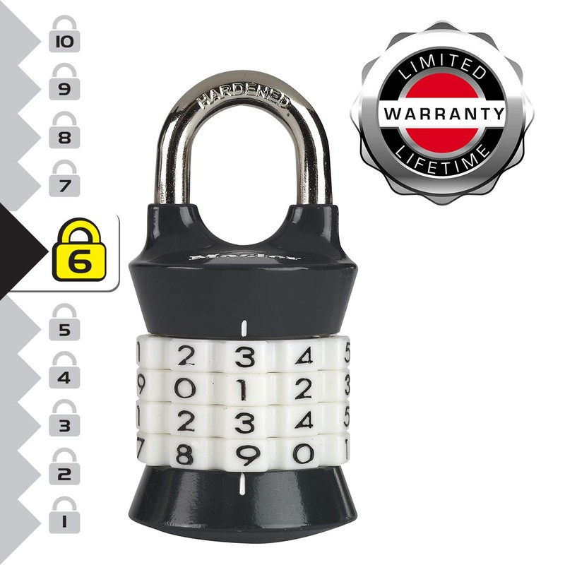 Master Lock 1535EURDCOL Combination Padlock, 7,4 cm x 3,7 cm