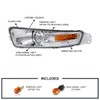 Spec-D Tuning Chrome Housing Clear Lens Bumper Lights Compatible with
