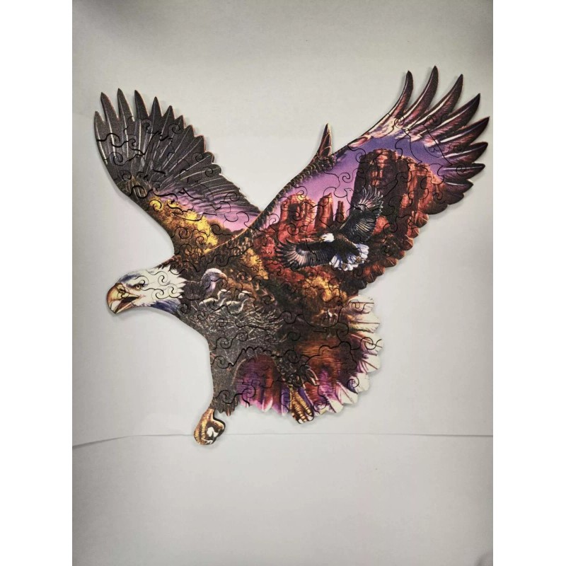 Quordle Puzzles Striking American Eagl Wooden Jigsaw Fabulous Gift Puzzle