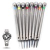 PHITUODA 8 pieces 0.6-2.0mm Professional Precision Micro Flat Head Screwdriver