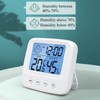 Indoor Temperature Humidity Meter Smile Face Model Alarm Date Display