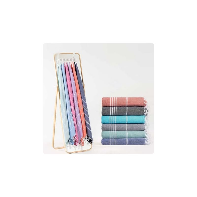 FEBE Beach Towel Bath Towel Green Cotton 180 x 80