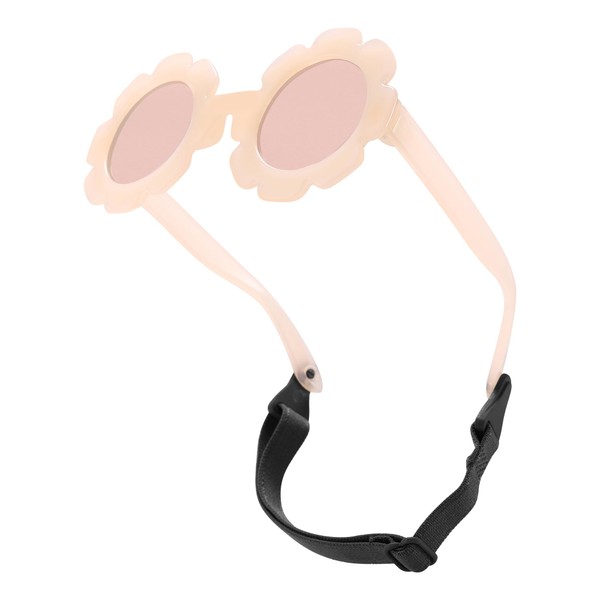 LIU·WEN Baby Polarized Flower Sunglasses with Strap - Bendable Flexible