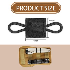 JEYORZY Pack of 10 Outdoor Molle Bag Buckle, Tactical Vest Webbing with Buckle, Molle System Backpack Vest Accessories, Accessories (Black)