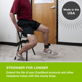 Web Slide Extremity Strap - Perfect for Bands, Bilateral Tubes, and Unilateral Tubes - Physical Rehab Accessory for Clinic, Home, or Gym