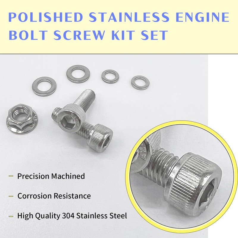 BIGLKNM 102pcs Engine Bolt Screw Kit Set for Honda TRX400EX