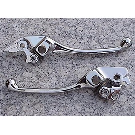 i5 Adjustable Chrome Brake & Clutch Levers Compatible with Honda Shadow VT 1100 Valkyrie VTX 1800