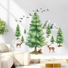 Wall Sticker Large Pine Tree Wall Sticker Squirrel Bird Deer