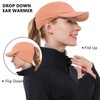GADIEMKENSD Women's Winter Reflective Fleece Ponytail Hat with Drop Down