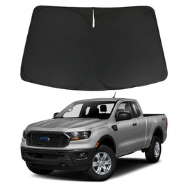 D-Lumina Windshield Sunshade - Compatible with Ford Ranger 2019 2020 2021 2022 2023 - Foldable Front Window Sun Shade Protector, Heat Shield